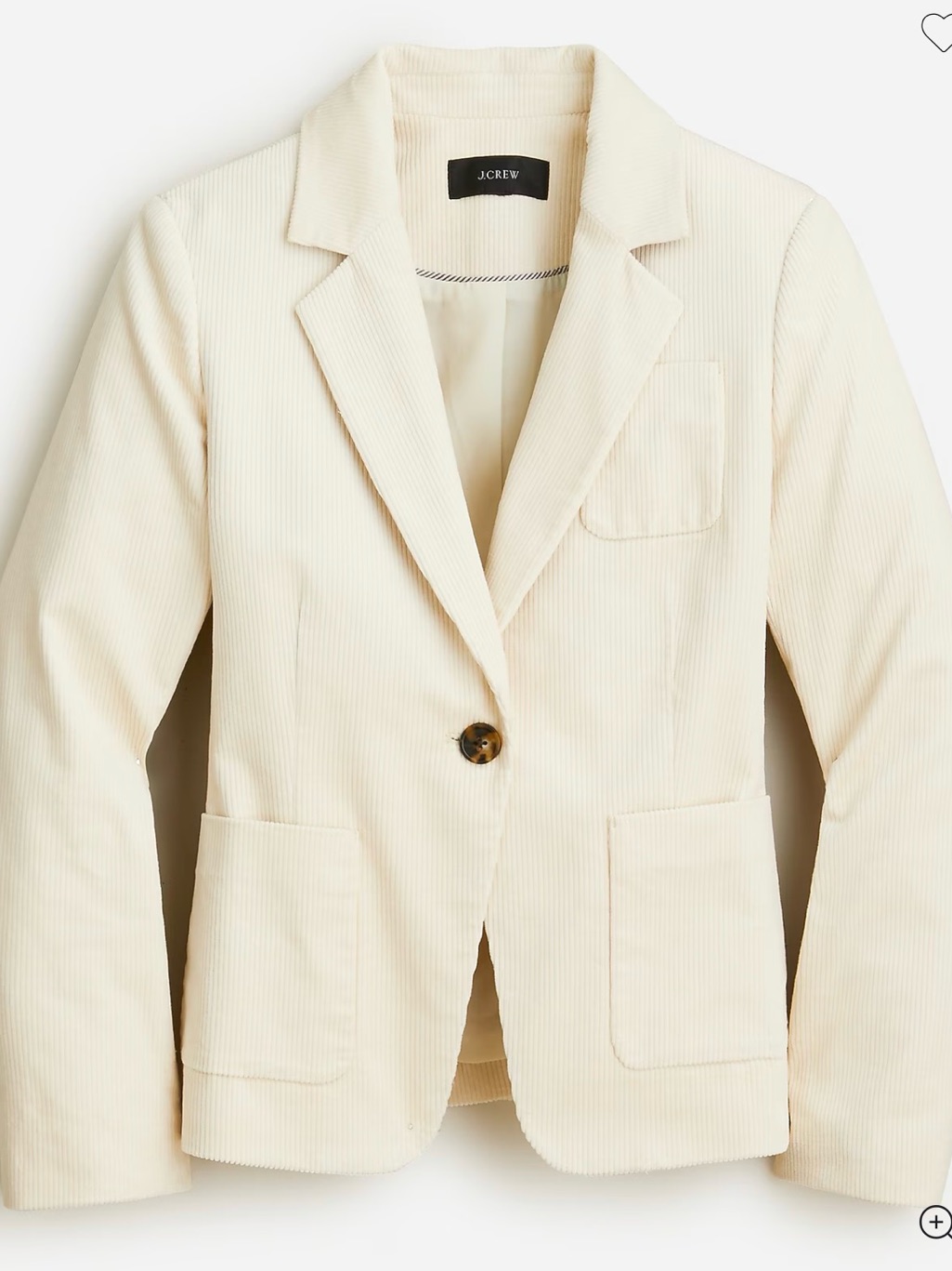Patch-Pocket Blazer In Corduroy